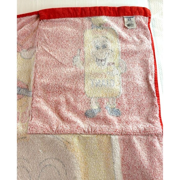 Schwebels Bread Mascot‎ Beach Towel In a Bag Cotton Hilasal 100% Cotton Vintage - Picture 9 of 16